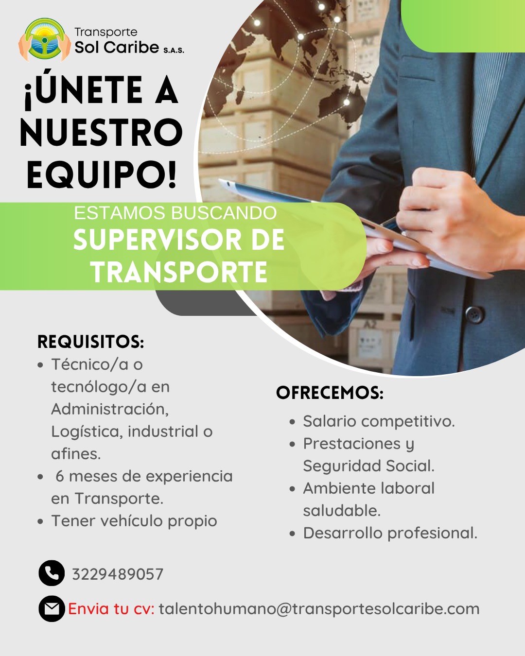 Supervisor(a) de Operaciones de Transporte